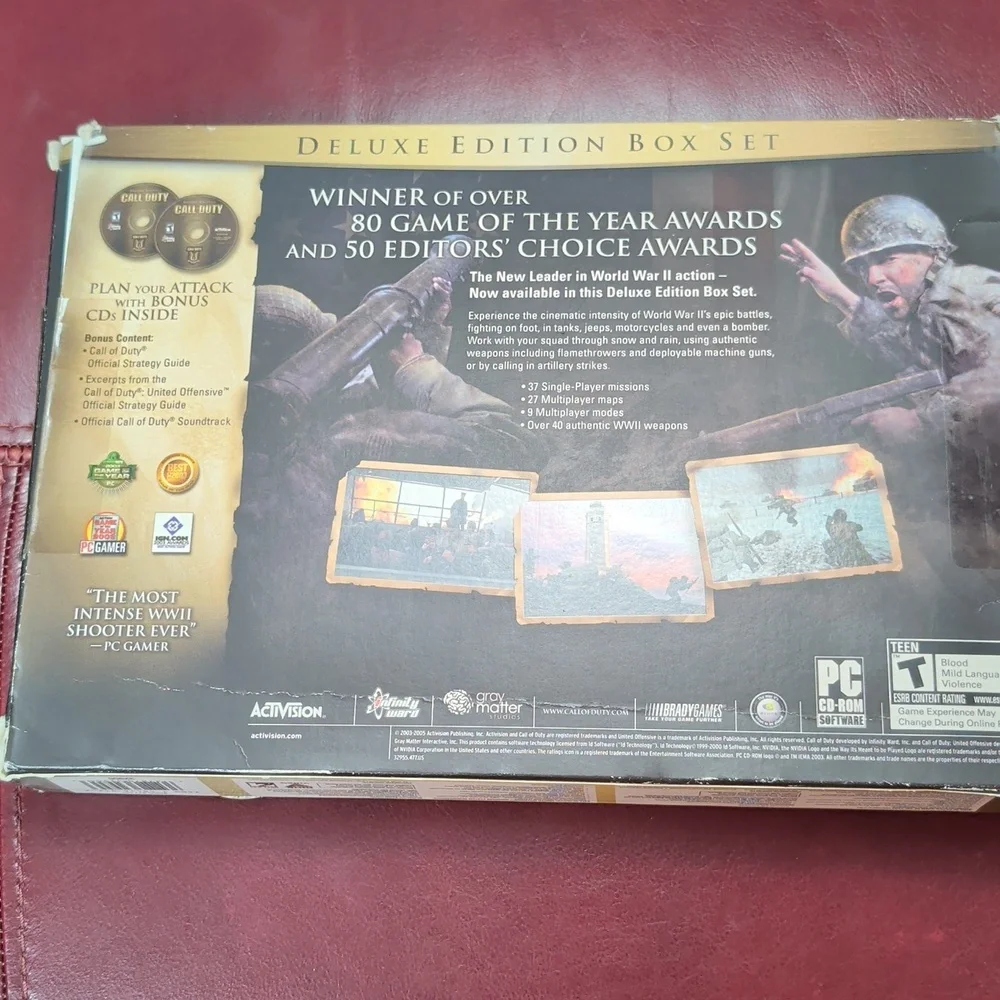 Call of Duty Deluxe Edition Box Set PC Gaming Good Condition